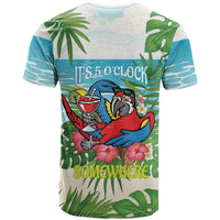 Guyana Christmas T Shirt Chilling Macaw It's 5 o'clock Somewhere - Wonder Print Shop