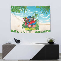 Guyana Christmas Tapestry Chilling Macaw It's 5 o'clock Somewhere - Wonder Print Shop