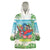 Guyana Christmas Wearable Blanket Hoodie Chilling Macaw It's 5 o'clock Somewhere - Wonder Print Shop