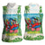 Guyana Christmas Women Sleeveless Polo Shirt Chilling Macaw It's 5 o'clock Somewhere - Wonder Print Shop