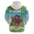 Guyana Christmas Zip Hoodie Chilling Macaw It's 5 o'clock Somewhere - Wonder Print Shop