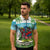 Guyana Christmas Zipper Polo Shirt Chilling Macaw It's 5 o'clock Somewhere - Wonder Print Shop