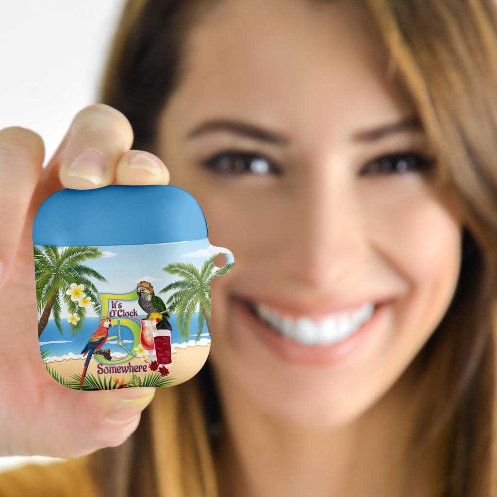 Guyana Christmas AirPods Case Macaw Red-fan Parrot Tropical Vibes - Wonder Print Shop