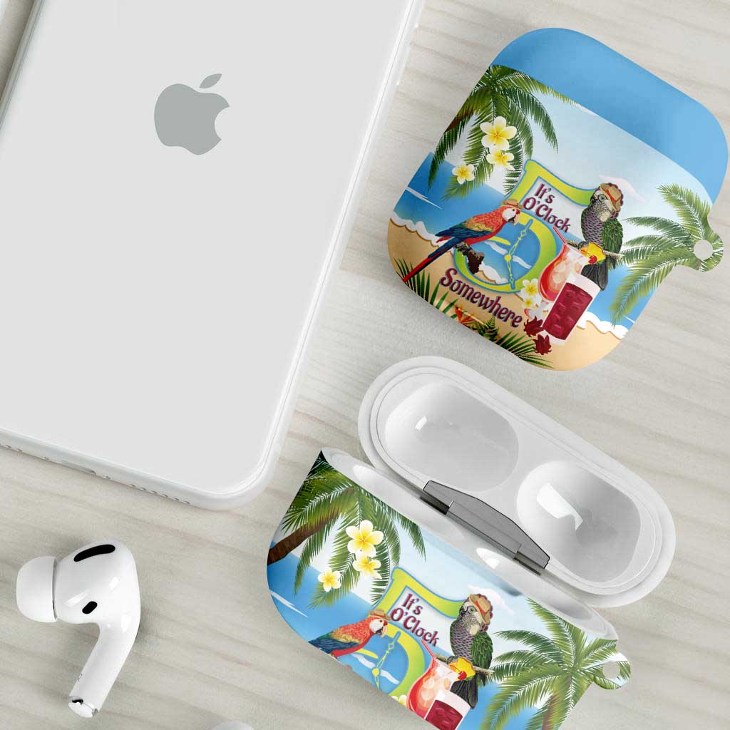 Guyana Christmas AirPods Case Macaw Red-fan Parrot Tropical Vibes - Wonder Print Shop