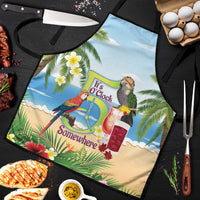 Guyana Christmas Apron Macaw Red-fan Parrot Tropical Vibes - Wonder Print Shop