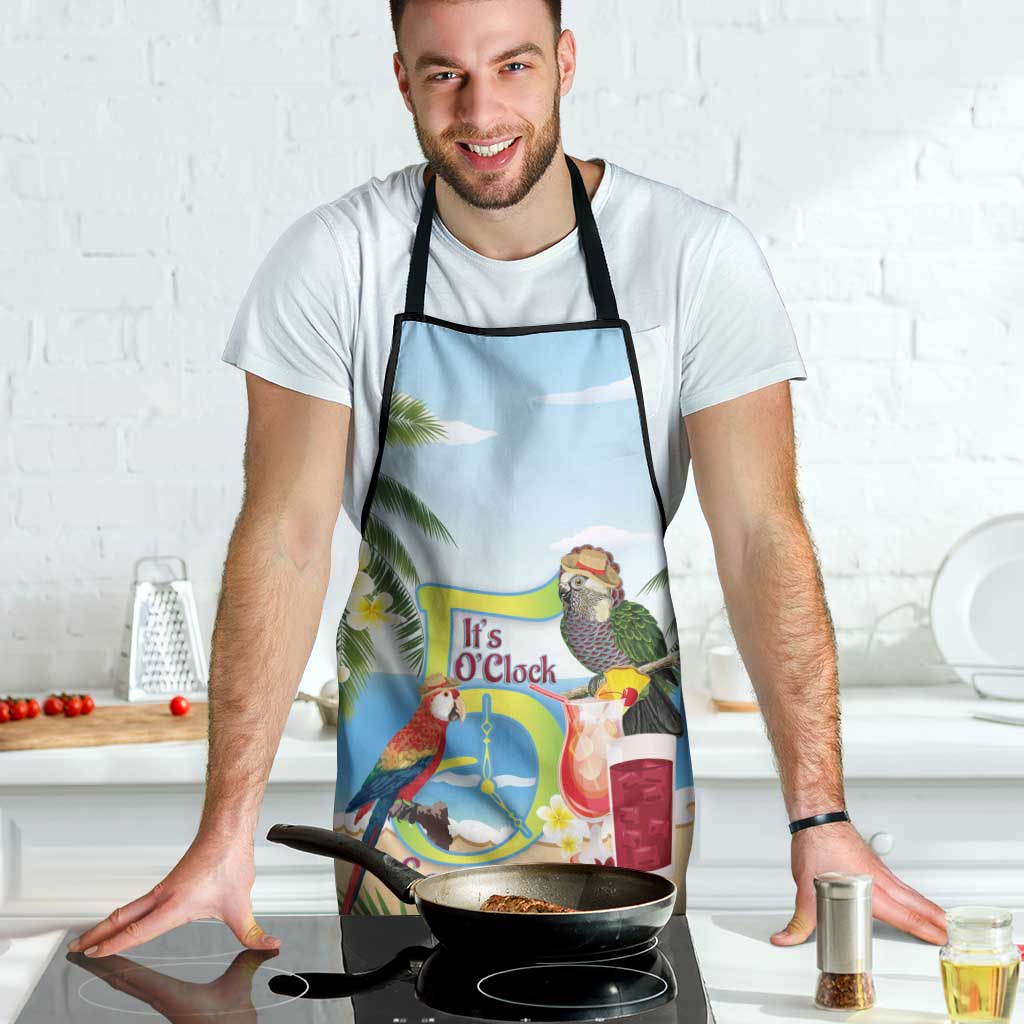 Guyana Christmas Apron Macaw Red-fan Parrot Tropical Vibes - Wonder Print Shop