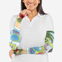 Guyana Christmas Arm Sleeves Macaw Red-fan Parrot Tropical Vibes - Wonder Print Shop