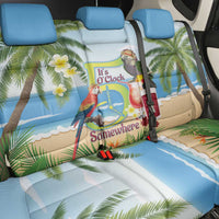 Guyana Christmas Back Car Seat Cover Macaw Red-fan Parrot Tropical Vibes - Wonder Print Shop