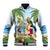 Guyana Christmas Baseball Jacket Macaw Red-fan Parrot Tropical Vibes - Wonder Print Shop