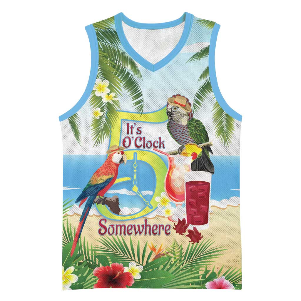 Guyana Christmas Basketball Jersey Macaw Red-fan Parrot Tropical Vibes - Wonder Print Shop