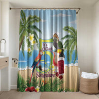 Guyana Christmas Bathroom Set Macaw Red-fan Parrot Tropical Vibes - Wonder Print Shop