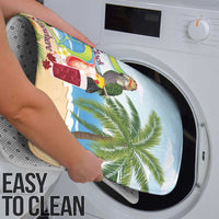 Guyana Christmas Bathroom Set Macaw Red-fan Parrot Tropical Vibes - Wonder Print Shop