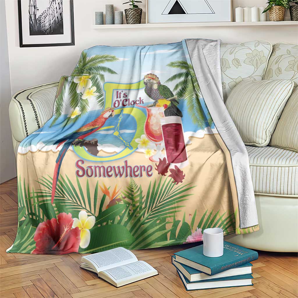 Guyana Christmas Blanket Macaw Red-fan Parrot Tropical Vibes - Wonder Print Shop