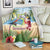 Guyana Christmas Blanket Macaw Red-fan Parrot Tropical Vibes - Wonder Print Shop