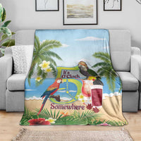 Guyana Christmas Blanket Macaw Red-fan Parrot Tropical Vibes - Wonder Print Shop