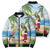 Guyana Christmas Bomber Puffer Jacket Macaw Red-fan Parrot Tropical Vibes - Wonder Print Shop