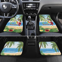 Guyana Christmas Car Mats Macaw Red-fan Parrot Tropical Vibes - Wonder Print Shop