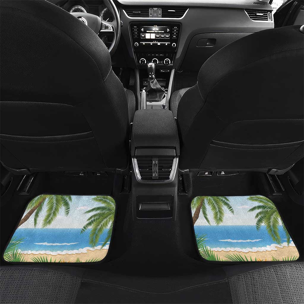Guyana Christmas Car Mats Macaw Red-fan Parrot Tropical Vibes - Wonder Print Shop