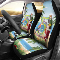 Guyana Christmas Car Seat Cover Macaw Red-fan Parrot Tropical Vibes - Wonder Print Shop