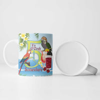 Guyana Christmas Ceramic Mug Macaw Red-fan Parrot Tropical Vibes - Wonder Print Shop