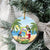 Guyana Christmas Ceramic Ornament Macaw Red-fan Parrot Tropical Vibes - Wonder Print Shop