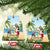 Guyana Christmas Ceramic Ornament Macaw Red-fan Parrot Tropical Vibes - Wonder Print Shop