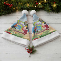 Guyana Christmas Santa Hat Macaw Red-fan Parrot Tropical Vibes - Wonder Print Shop