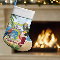 Guyana Christmas Stocking Macaw Red-fan Parrot Tropical Vibes - Wonder Print Shop
