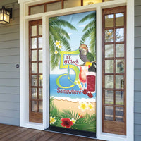 Guyana Christmas Door Cover Macaw Red-fan Parrot Tropical Vibes - Wonder Print Shop