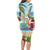 Guyana Christmas Family Matching Long Sleeve Bodycon Dress and Hawaiian Shirt Macaw Red-fan Parrot Tropical Vibes - Wonder Print Shop