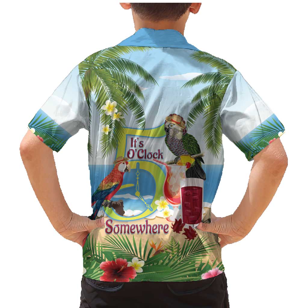 Guyana Christmas Family Matching Mermaid Dress and Hawaiian Shirt Macaw Red-fan Parrot Tropical Vibes - Wonder Print Shop