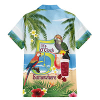 Guyana Christmas Family Matching Mermaid Dress and Hawaiian Shirt Macaw Red-fan Parrot Tropical Vibes - Wonder Print Shop