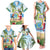Guyana Christmas Family Matching Tank Maxi Dress and Hawaiian Shirt Macaw Red-fan Parrot Tropical Vibes - Wonder Print Shop