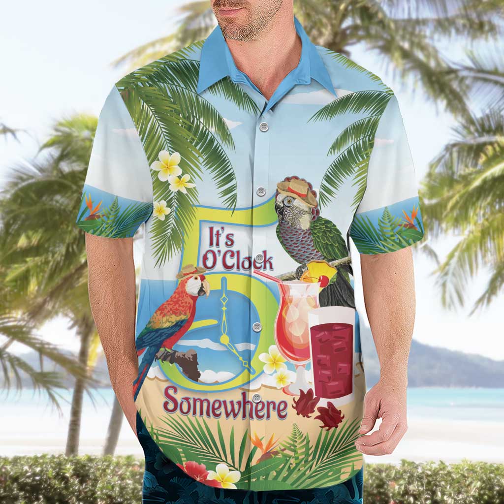 Guyana Christmas Hawaiian Shirt Macaw Red-fan Parrot Tropical Vibes - Wonder Print Shop