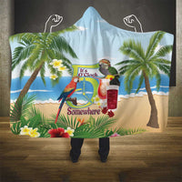 Guyana Christmas Hooded Blanket Macaw Red-fan Parrot Tropical Vibes - Wonder Print Shop