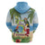 Guyana Christmas Hoodie Macaw Red-fan Parrot Tropical Vibes - Wonder Print Shop