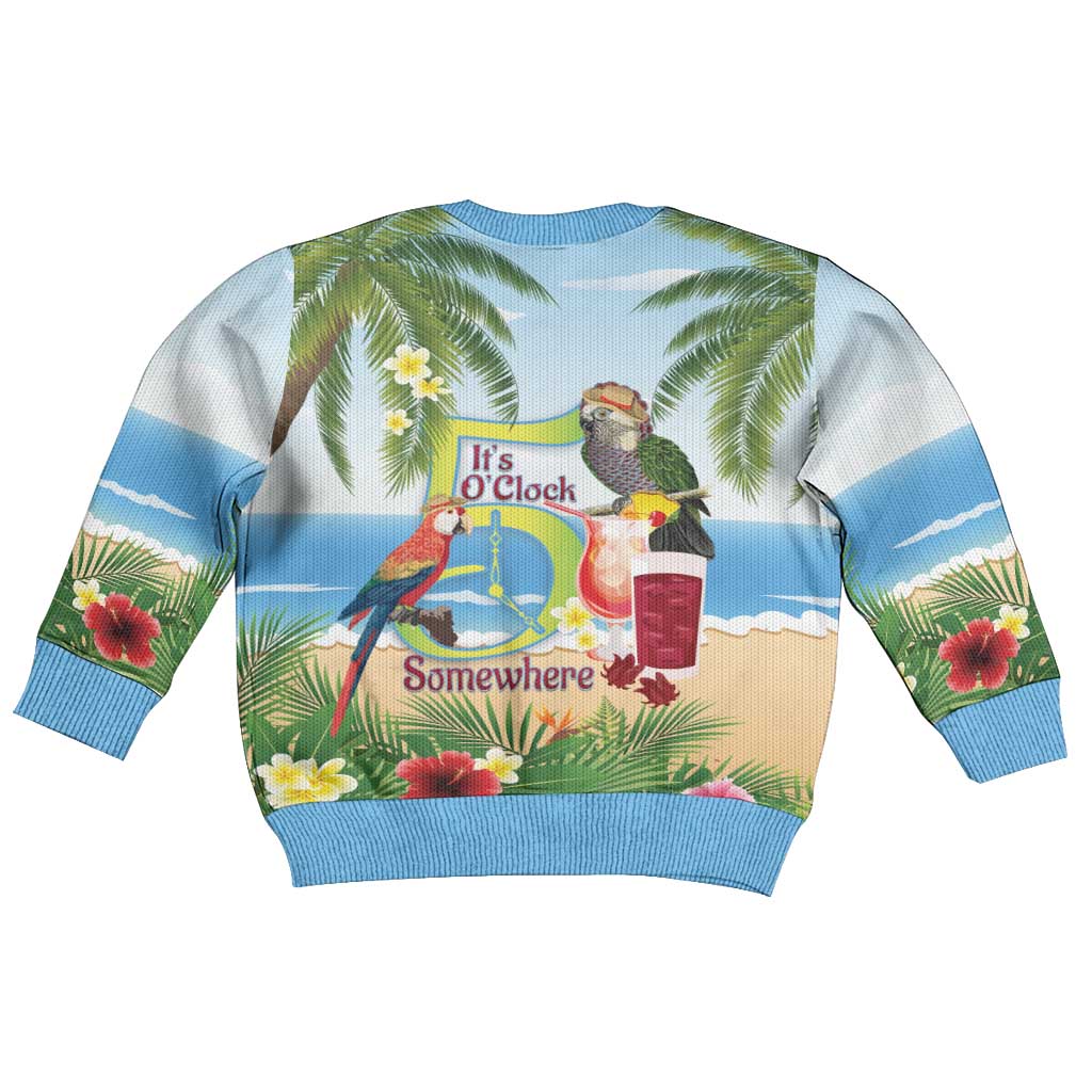 Guyana Christmas Kid Ugly Christmas Sweater Macaw Red-fan Parrot Tropical Vibes - Wonder Print Shop