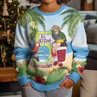 Guyana Christmas Kid Ugly Christmas Sweater Macaw Red-fan Parrot Tropical Vibes - Wonder Print Shop