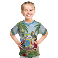 Guyana Christmas Kid T Shirt Macaw Red-fan Parrot Tropical Vibes - Wonder Print Shop