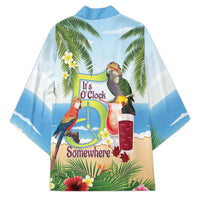 Guyana Christmas Kimono Macaw Red-fan Parrot Tropical Vibes - Wonder Print Shop