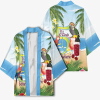 Guyana Christmas Kimono Macaw Red-fan Parrot Tropical Vibes - Wonder Print Shop
