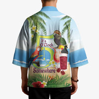 Guyana Christmas Kimono Macaw Red-fan Parrot Tropical Vibes - Wonder Print Shop