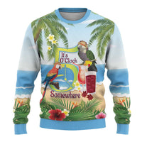 Guyana Christmas Ugly Christmas Sweater Macaw Red-fan Parrot Tropical Vibes - Wonder Print Shop