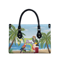 Guyana Christmas Leather Bag Macaw Red-fan Parrot Tropical Vibes - Wonder Print Shop