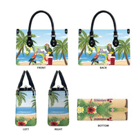 Guyana Christmas Leather Bag Macaw Red-fan Parrot Tropical Vibes - Wonder Print Shop