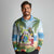 Guyana Christmas Long Sleeve Polo Shirt Macaw Red-fan Parrot Tropical Vibes - Wonder Print Shop