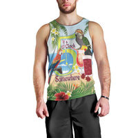 Guyana Christmas Men Tank Top Macaw Red-fan Parrot Tropical Vibes - Wonder Print Shop
