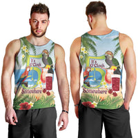 Guyana Christmas Men Tank Top Macaw Red-fan Parrot Tropical Vibes - Wonder Print Shop