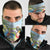 Guyana Christmas Neck Gaiter Macaw Red-fan Parrot Tropical Vibes - Wonder Print Shop