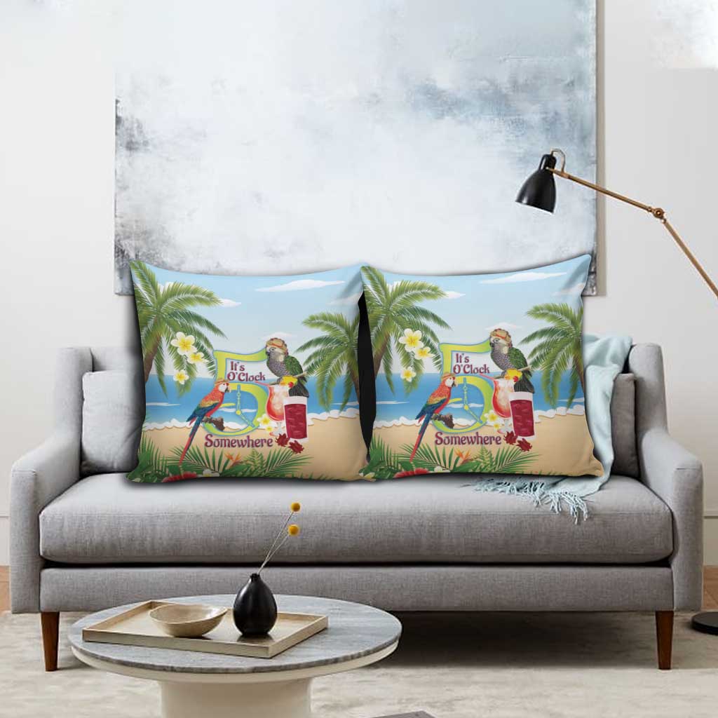 Guyana Christmas Pillow Cover Macaw Red-fan Parrot Tropical Vibes - Wonder Print Shop